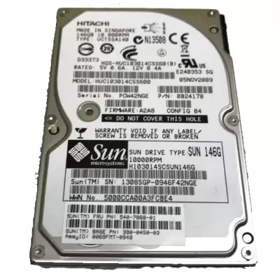 Sun 146GB 10K 6Gbps 2.5 Inch SAS Hard Disk 390-0450-02 540-7868-01 Sun 146GB 10K 6Gbps 2.5 Inch SAS Hard Disk 390-0450-02 540-7868-01