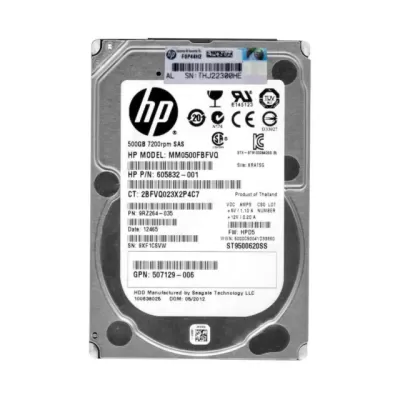 HP 500GB SAS 7200 RPM Hard Disk MM0500FBFVQ 9RZ264-035 605832-001 HP 500GB SAS 7200 RPM Hard Disk MM0500FBFVQ 9RZ264-035 605832-001
