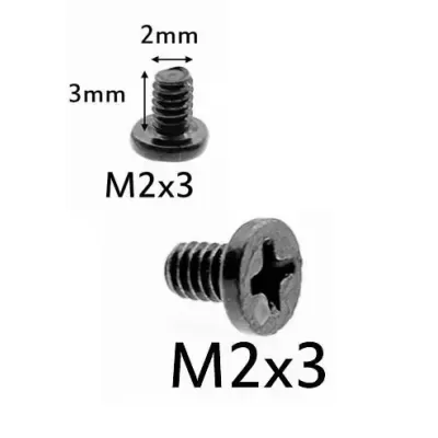Laptop M2x3 Width 2MM Height 3MM Screw - 100 Pieces Laptop M2x3 Width 2MM Height 3MM Screw - 100 Pieces