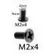 Laptop M2x4 Width 2MM Height 4MM Screw - 100 Pieces Laptop M2x4 Width 2MM Height 4MM Screw - 100 Pieces