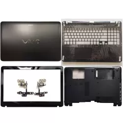 Sony Vaio SVF152A1WW LCD Top Cover Bezel Hinges Touchpad palmrest with Bottom Base Full Body