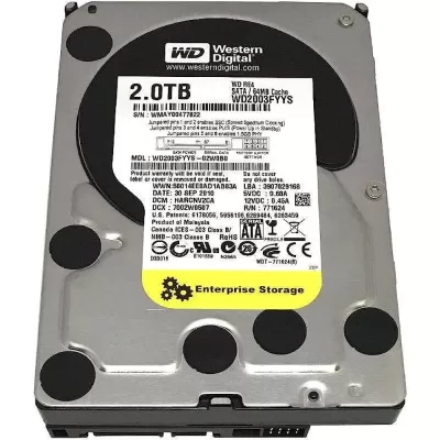 Western Digital 2TB 7.2K 3.5 Inch SAS 6 Gbps Hard Disk WD2001FYYG Western Digital 2TB 7.2K 3.5 Inch SAS 6 Gbps Hard Disk WD2001FYYG