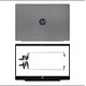 HP pavilion 15cs 15-CS 15-CW 15t-CS 15 inch Laptop LCD Top Cover Bezel screen cover back panel with Hinges L23879-001 HP pavilion 15cs 15-CS 15-CW 15t-CS 15 inch Laptop LCD Top Cover Bezel screen cover back panel with Hinges L23879-001