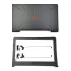 Asus TUF Gaming FX504 FX504GD FX504GE FX80 FX80G top panel screen cover with hingis abh