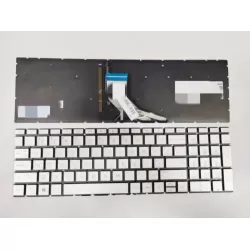 Silver Backlit Keyboard For HP 15-DA 15-DB 15-DF 15-DX 15G-DR 15-CR 15s-du 15s-fq 15s-eq 15-CS 255 G7