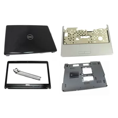 Dell Inspiron 1440 LCD Top Cover Bezel Hinges with Touchpad Palmrest and Bottom Base Full Body Dell Inspiron 1440 LCD Top Cover Bezel Hinges with Touchpad Palmrest and Bottom Base Full Body