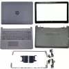 HP 15-BS 15-BR 15-BW 15T-BR 15T-BS 15Z-BW 250 255 G6 LCD TOP Cover Bezel Hinges with Touchpad Palmrest Keyboard and Bottom Base Full Laptop Body