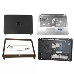 HP ProBook 440 G2 LCD Top Cover Bezel Hinges with Palmrest no Touchpad and Bottom Base Full Body