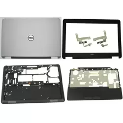 Dell Latitude E7240 7240 LCD Top Cover Bezel with Hinges ABH with Touchpad Plamrest and Bottom Base Full Laptop Body Assembly
