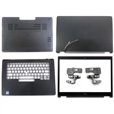 Dell Latitude E7470 7470 LCD Top Cover Bezel Hinges with Touchpad Palmrest and Bottom Base Full Body Assembly Dell Latitude E7470 7470 LCD Top Cover Bezel Hinges with Touchpad Palmrest and Bottom Base Full Body Assembly