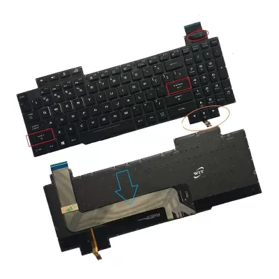 Asus ROG GL503 GL503VD GL503VM GL503GE GL703GE Laptop Backlit Keyboard Asus ROG GL503 GL503VD GL503VM GL503GE GL703GE Laptop Backlit Keyboard