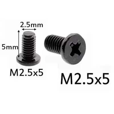 Laptop M2.5x5 Width 2.5MM Height 5MM Screw - 100 Pieces Laptop M2.5x5 Width 2.5MM Height 5MM Screw - 100 Pieces