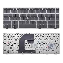 Laptop Keyboard for HP EliteBook 8470B with Frame with Mouse