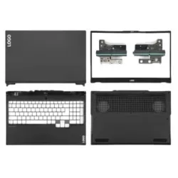 Lenovo Legion 5-15IMH05 5-15ARH05H 5-15ARH05 5-15IMH05H LCD Top Cover Bezel Hinges with Touchpad Palmrest and Bottom Base Full Body Assembly