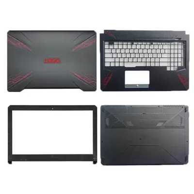Asus FX504 504G FX80 80G 80GD FZ80 ZX80G LCD Top Cover Bezel with Palmrest and Bottom Base Body Assembly Asus FX504 504G FX80 80G 80GD FZ80 ZX80G LCD Top Cover Bezel with Palmrest and Bottom Base Body Assembly