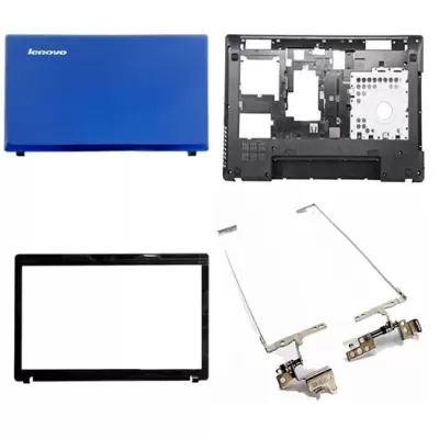 Lenovo Ideapad G580 LCD Top Blue Cover Bezel Hinges with Bottom Base Lenovo Ideapad G580 LCD Top Blue Cover Bezel Hinges with Bottom Base