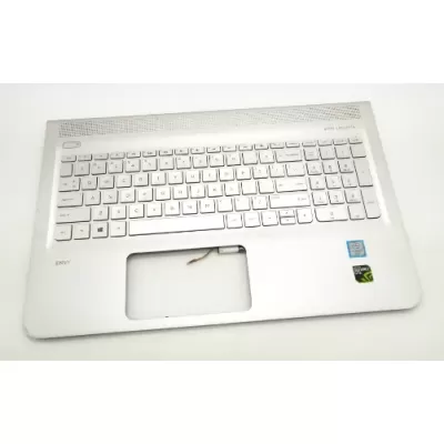 HP Envy 15-AE 15T-AE M6-AE Laptop Palmrest With Keyboard Silver HP Envy 15-AE 15T-AE M6-AE Laptop Palmrest With Keyboard Silver