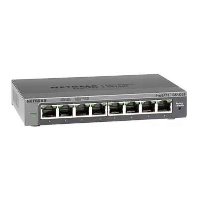 Netgear ProSafe GS108E 8 Port Plus Gigabit Network Switch Netgear ProSafe GS108E 8 Port Plus Gigabit Network Switch