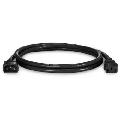 FS IEC320 C14 to IEC320 C13 14AWG 250V/15A Power Cable 2ft 0.6m PC14C13-15ABK-2 FS IEC320 C14 to IEC320 C13 14AWG 250V/15A Power Cable 2ft 0.6m PC14C13-15ABK-2