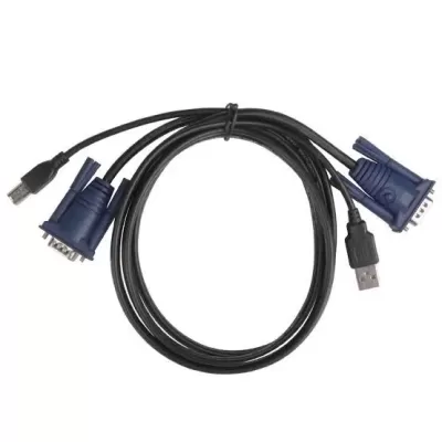Colohas 1.5m USB KVM Switch Cable 15 Pin VGA Wire USB 2.0 Type Colohas 1.5m USB KVM Switch Cable 15 Pin VGA Wire USB 2.0 Type