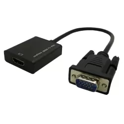 VGA to HDMI Converter Adapter, Output 1080P VGA Male to HDMI Female Audio Video Cable Converter