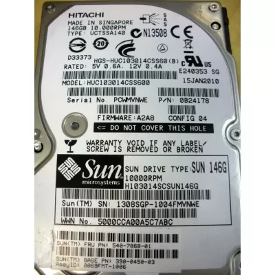 Sun 146GB 2.5 Inch 10K SAS 390-0450-03 Sun 146GB 2.5 Inch 10K SAS 390-0450-03