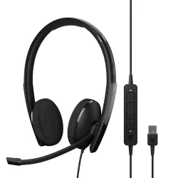 EPOS | Sennheiser Adapt 160T USB II (1000915) - Wired, Double-Sided, UC Optimized On Ear Headset with USB