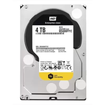 Western Digtal RE4 4 TB Desktop, Surveillance Systems, Network Attached Storage, Servers, All in One PC's Internal Hard Disk Drive (HDD) (WD4000FYYZ) (Interface: SATA, Form Factor: 3.5 inch) Western Digtal RE4 4 TB Desktop, Surveillance Systems, Network Attached Storage, Servers, All in One PC's Internal Hard Disk Drive (HDD) (WD4000FYYZ) (Interface: SATA, Form Factor: 3.5 inch)