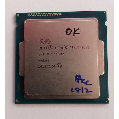 Intel Xeon E3-1240L v3 8M Cache 2.00 GHz Processor Intel Xeon E3-1240L v3 8M Cache 2.00 GHz Processor