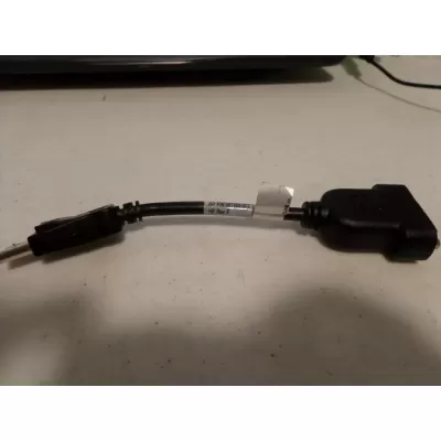 HP Display Port to DVI-D Cable/Adapter 8" Inch P/N:481409-002 HP Display Port to DVI-D Cable/Adapter 8" Inch P/N:481409-002