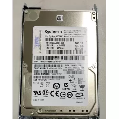 IBM 300gb 10k 6g 2.5" sas hdd 42D0637 42D0641 42D0638 IBM 300gb 10k 6g 2.5" sas hdd 42D0637 42D0641 42D0638