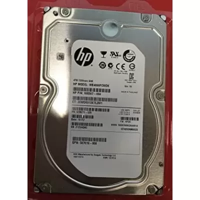 HP 4TB 7.2K 6G DP 3.5" SAS HDD MB4000FCWDK 695507-004 507618-007 HP 4TB 7.2K 6G DP 3.5" SAS HDD MB4000FCWDK 695507-004 507618-007