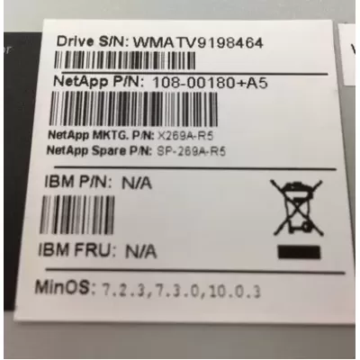 NetApp 1tb 7.2k rpm 3g 3.5 inch sata hard disk with fc expansion X269A-R5 SP-269A-R5 108-00180+A5 NetApp 1tb 7.2k rpm 3g 3.5 inch sata hard disk with fc expansion X269A-R5 SP-269A-R5 108-00180+A5