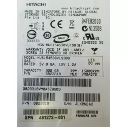Hitachi Ultrastar 300GB 15K RPM 3Gbps 3.5 Inch SCSI SAS Hard Drive 0B23318 HUS154530VLS300