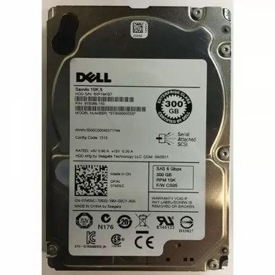 Dell 300GB 10K RPM 6Gbps 2.5 Inch SAS Hard Disk 0H523N