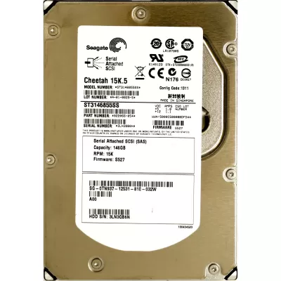 Dell 146GB 15K 3GBPS 3.5 Inch SAS Hard Disk 0TN937 Dell 146GB 15K 3GBPS 3.5 Inch SAS Hard Disk 0TN937