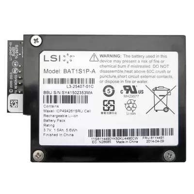 IBM M5100 Series Server Raid Battery Kit 81Y4491 IBM M5100 Series Server Raid Battery Kit 81Y4491