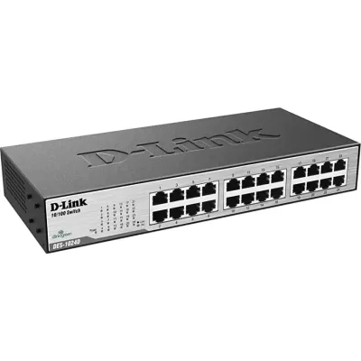 D-Link DES-1024D 24 Port Fast Ethernet 10/100 Mbps Unmanaged Switch D-Link DES-1024D 24 Port Fast Ethernet 10/100 Mbps Unmanaged Switch