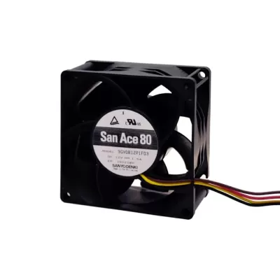 Sanyo Denki 80x38mm 12VDC DC Cooling Fan 9GV0812P1F03 Sanyo Denki 80x38mm 12VDC DC Cooling Fan 9GV0812P1F03