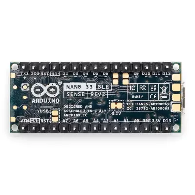 Arduino Nano 33 Ble Sense Rev 2 with Header Arduino Nano 33 Ble Sense Rev 2 with Header
