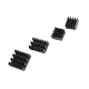 Black 4 in 1 Heat Sink Set Aluminum for Raspberry Pi 4B Black 4 in 1 Heat Sink Set Aluminum for Raspberry Pi 4B