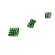 Green 3 in 1 Heat Sink Set Aluminum for Raspberry Pi 4B Green 3 in 1 Heat Sink Set Aluminum for Raspberry Pi 4B