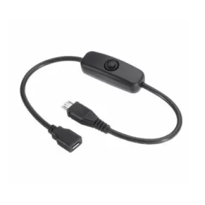 Micro USB Male to Female Pure Copper Power Cord Cable with Switch for Raspberry Pi 3 Micro USB Male to Female Pure Copper Power Cord Cable with Switch for Raspberry Pi 3