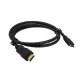 Mini HDMI To HDMI Cable 1 Meter Round High-Quality Copper-Clad Steel Black Mini HDMI To HDMI Cable 1 Meter Round High-Quality Copper-Clad Steel Black