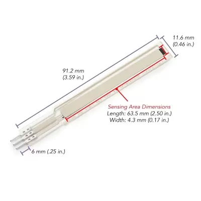 FlexiForce FlexiPot Strip Position Sensor FlexiForce FlexiPot Strip Position Sensor