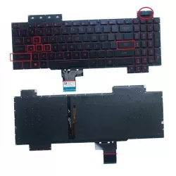 ASUS TUF Gaming Series Laptop Backlit Keyboard for FX505, FX705, FX80, FX504G, FX505GD, FX505GE, FX505GM, FX86, FX505D, FX505DY, FX505DV, FX505DT Models