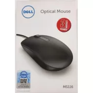 Original Dell MS116 USB Wired Optical Mouse
