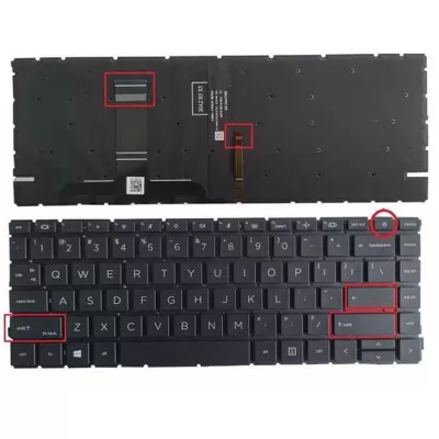 HP ProBook 440-G8 445-G8 Series Laptop Backlit Keyboard HP ProBook 440-G8 445-G8 Series Laptop Backlit Keyboard