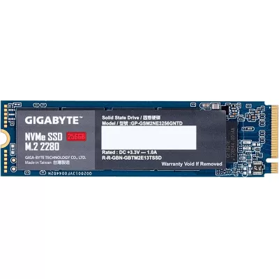 Gigabyte NVME 256GB SSD M.2 2280 PCIe Gen3 Solid Drive GP-GSM2NE3256GNTD Gigabyte NVME 256GB SSD M.2 2280 PCIe Gen3 Solid Drive GP-GSM2NE3256GNTD