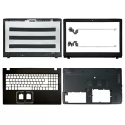 Laptop Full Body For Acer Aspire E5-575 E5-575G E5-523 E5-553 575 E5-576 E5-576G TMP259 P259 TX50 N16Q2 Screen Cover Top Panel Front Bezel Bottom Case Palmrest Frame Touchpad Hinges